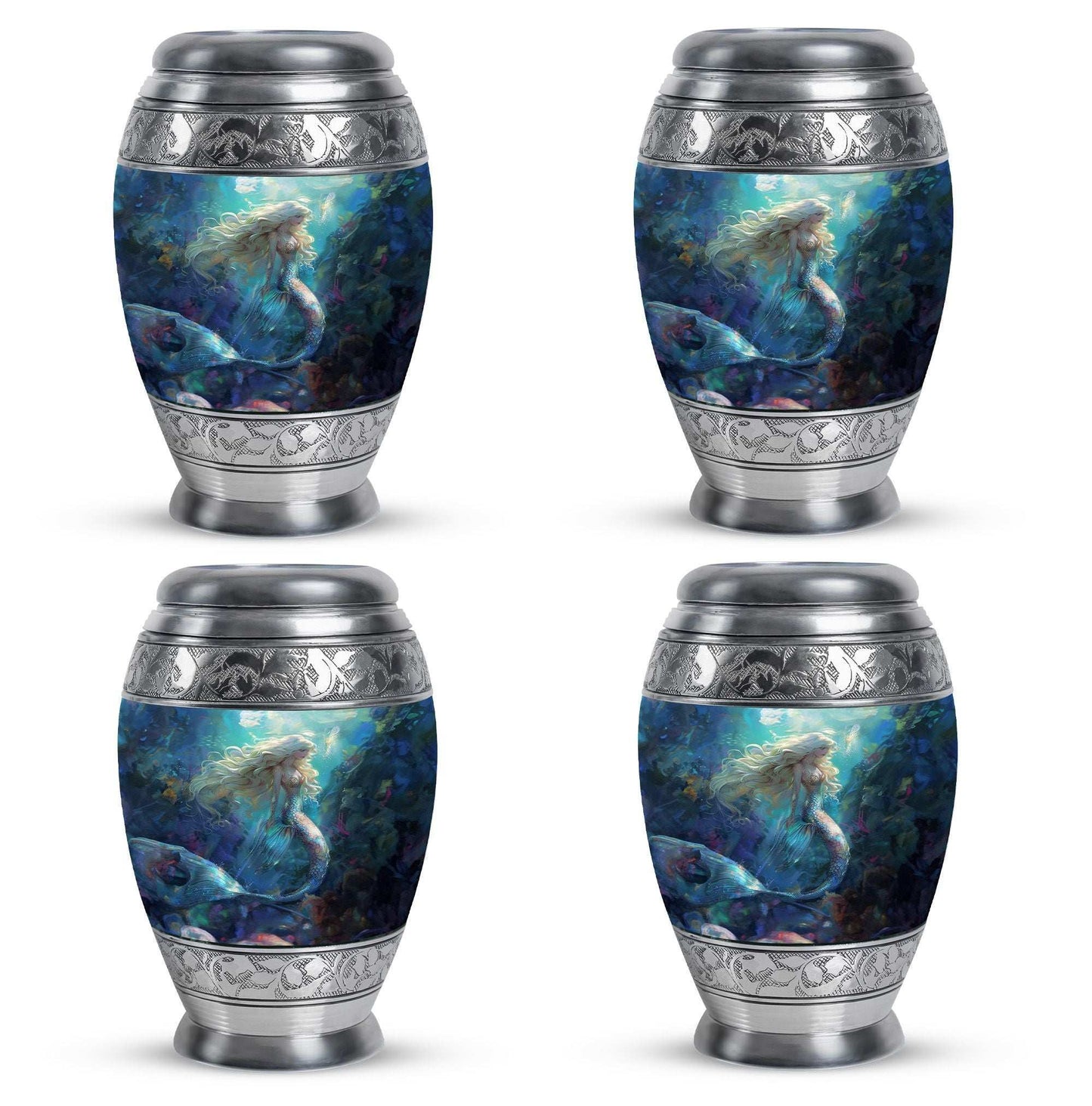 Mermaid Theme 3 Inch Keepsake Pack of 4