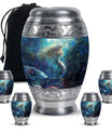 Mermaid Theme Large Urn With 4 Keepsake Urn
