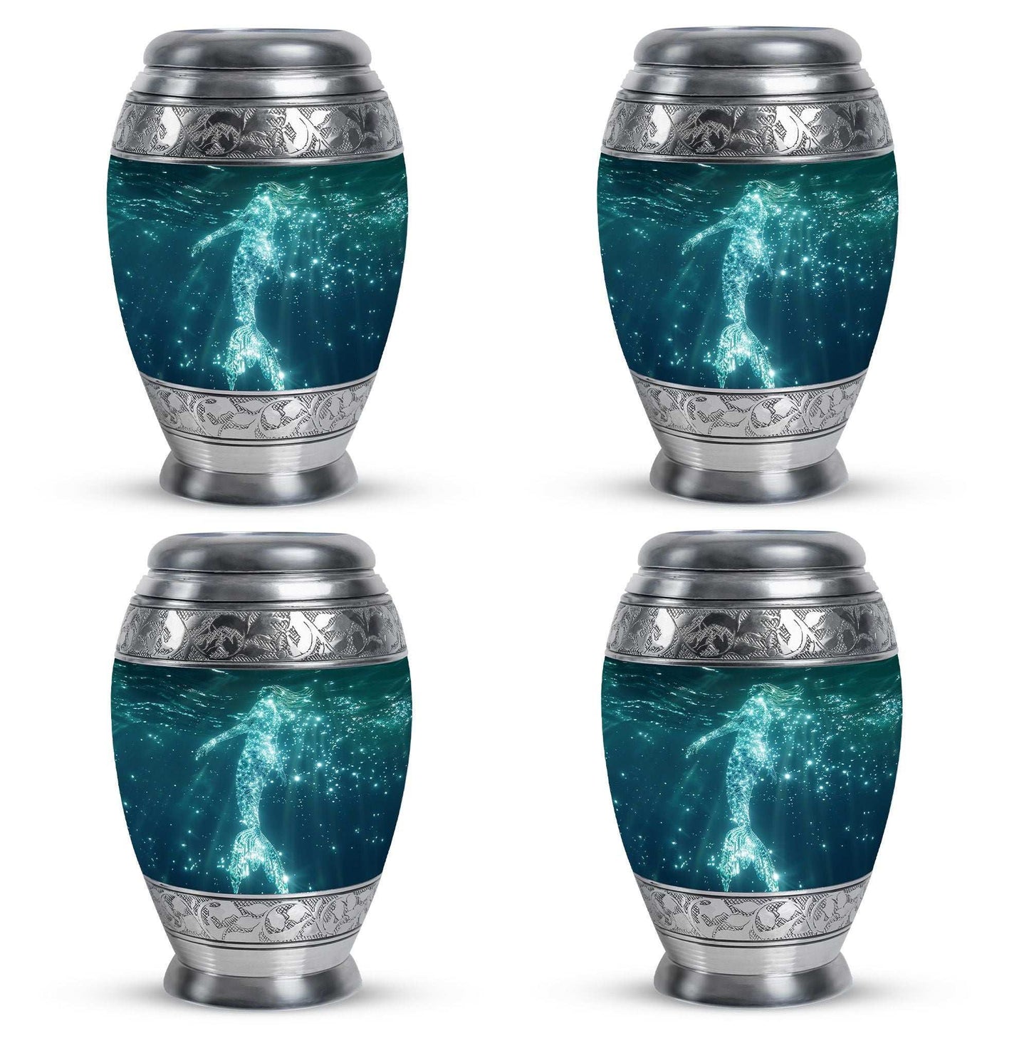 Mermaid Theme 3 Inch Keepsake Pack of 4