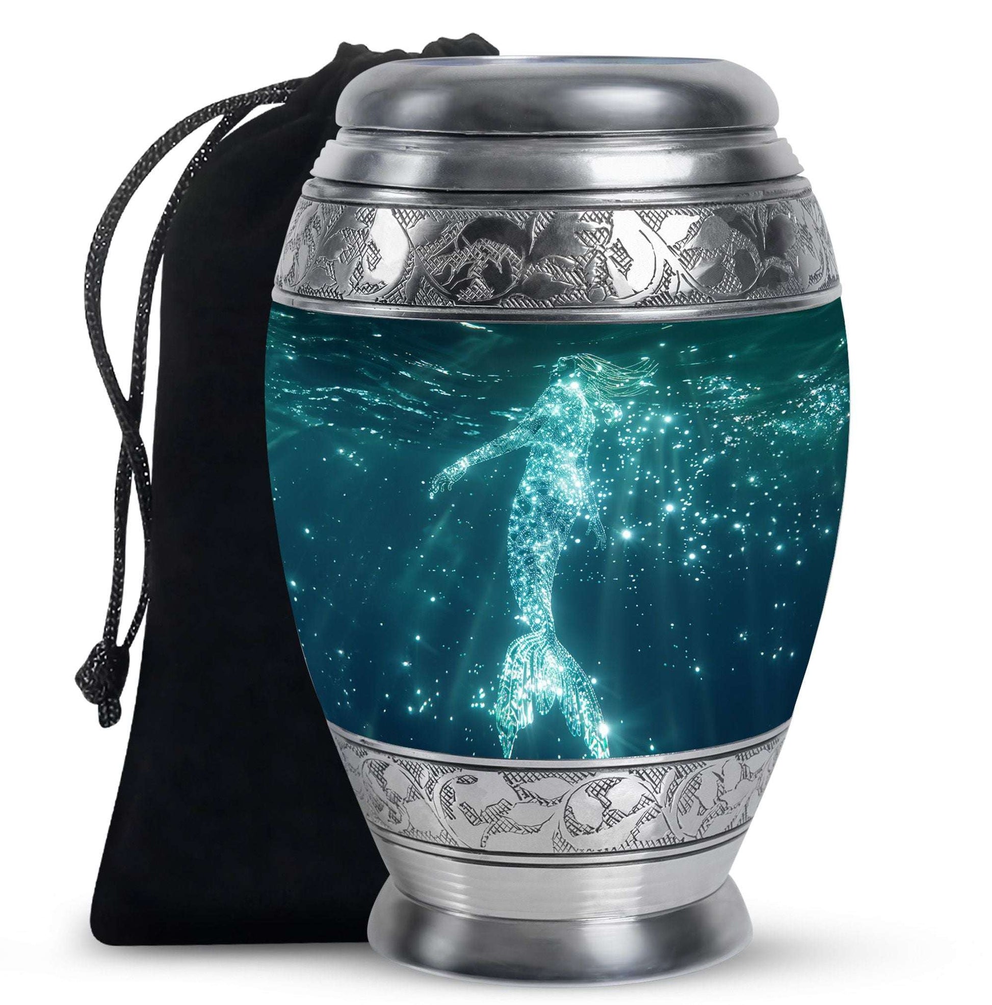 Mermaid Theme Large Urn 10 Inch