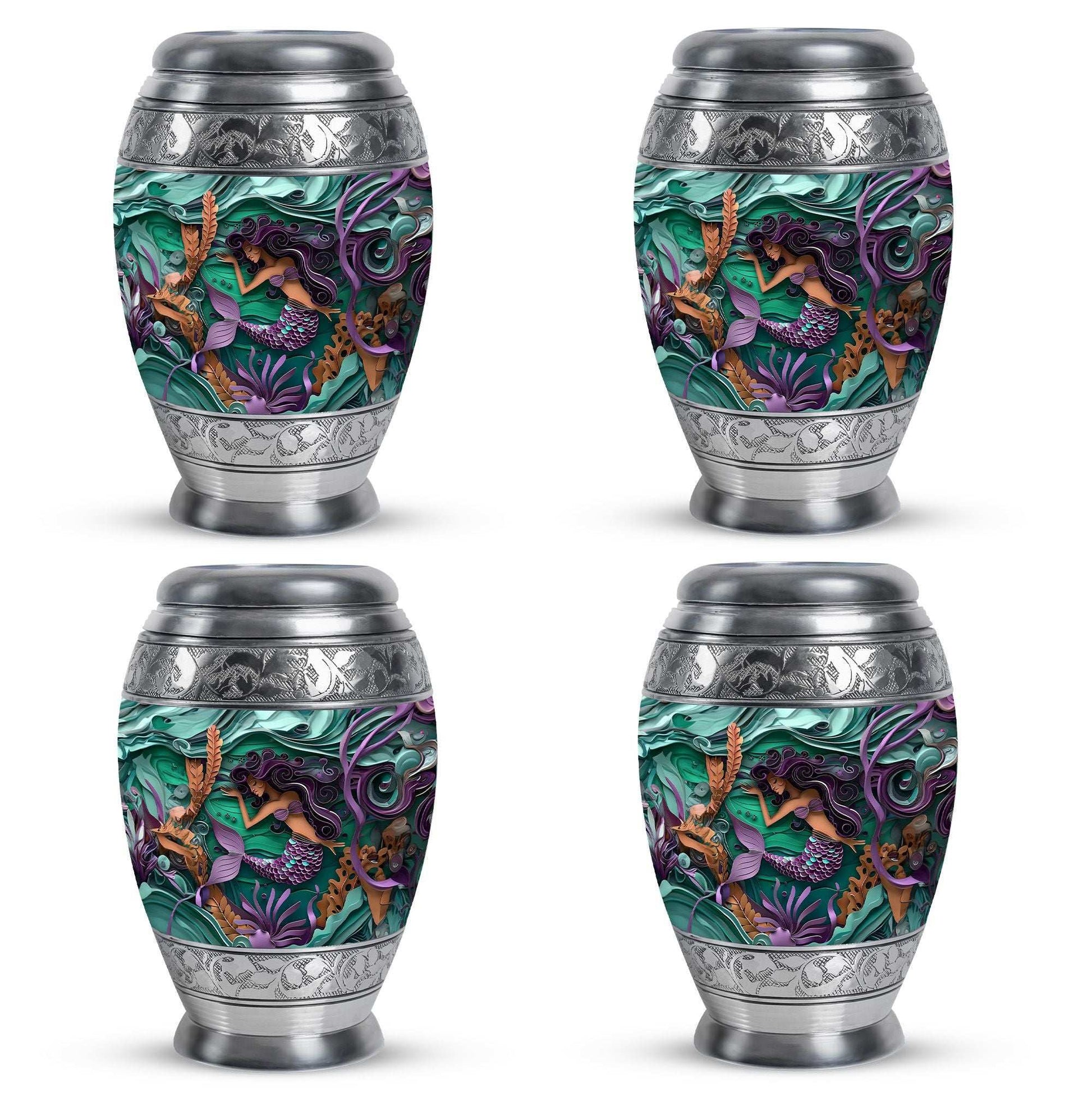 Mermaid Theme 3 Inch Keepsake Pack of 4