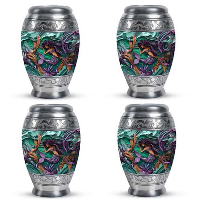 Mermaid Theme 3 Inch Keepsake Pack of 4