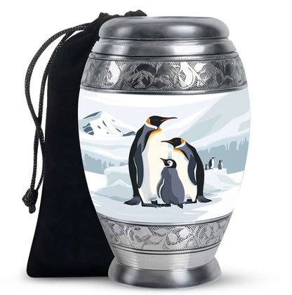 Penguin Theme Large Urn 10 Inch