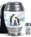 Penguin Theme Large Urn With 1 Keepsake Urn