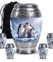 Penguin Theme Large Urn With 4 Keepsake Urn