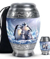 Penguin Theme Large Urn With 1 Keepsake Urn