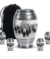 Penguin Theme Large Urn With 4 Keepsake Urn