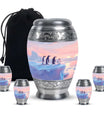 Penguin Theme Large Urn With 4 Keepsake Urn