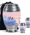 Penguin Theme Large Urn With 2 Keepsake Urn