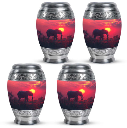 Elephant Theme 3 Inch Keepsake Pack of 4