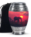 Elephant Theme Large Urn 10 Inch