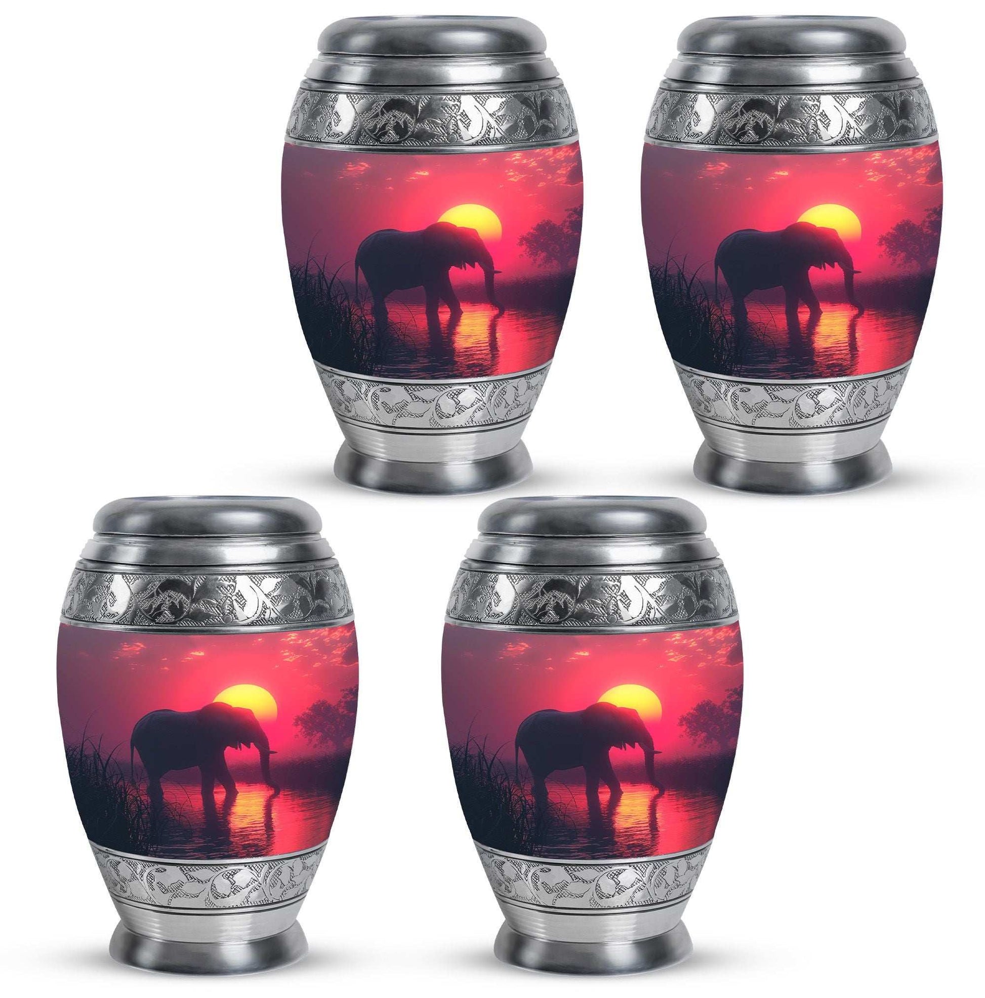 Elephant Theme 3 Inch Keepsake Pack of 4