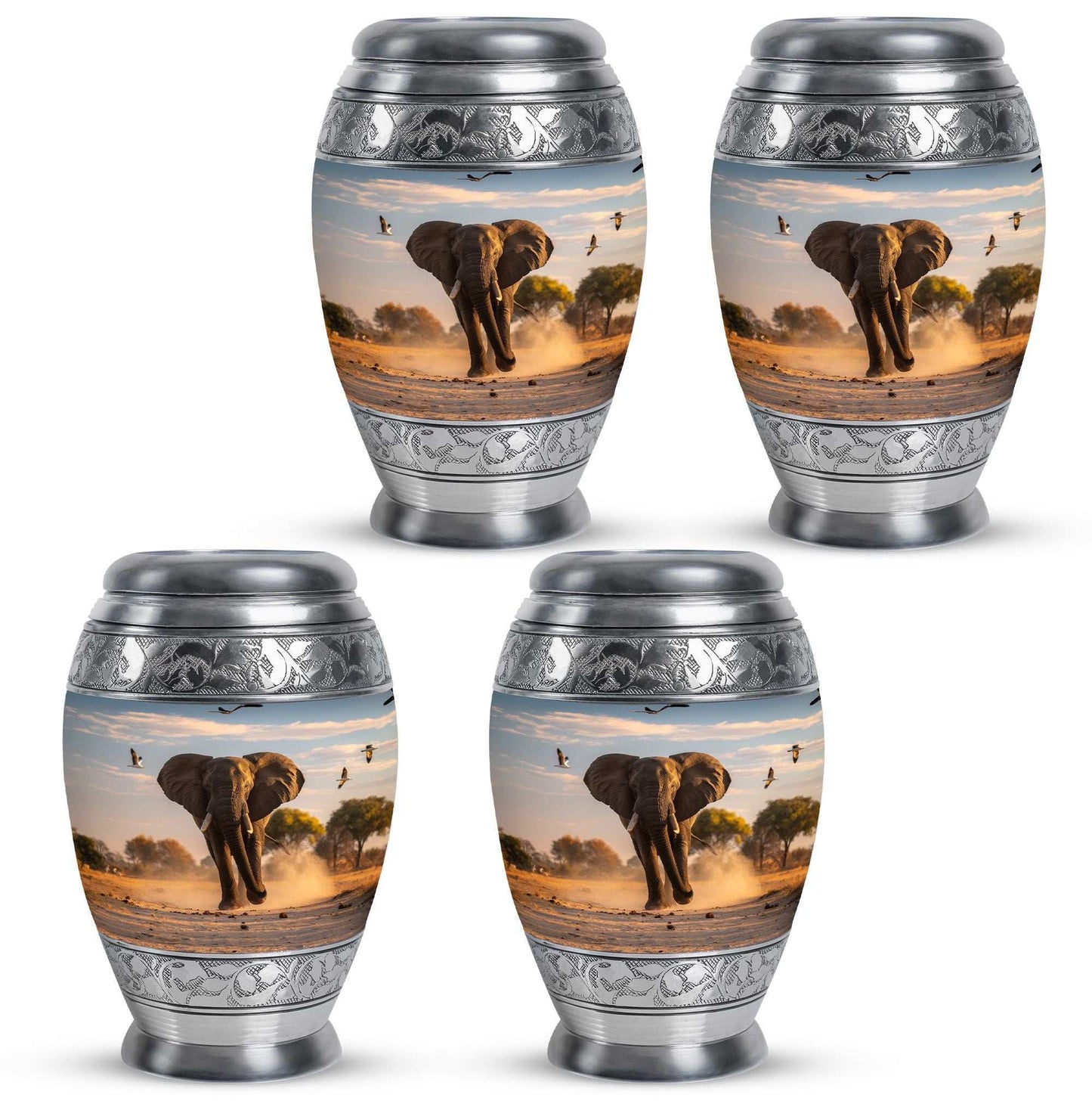 Elephant Theme 3 Inch Keepsake Pack of 4
