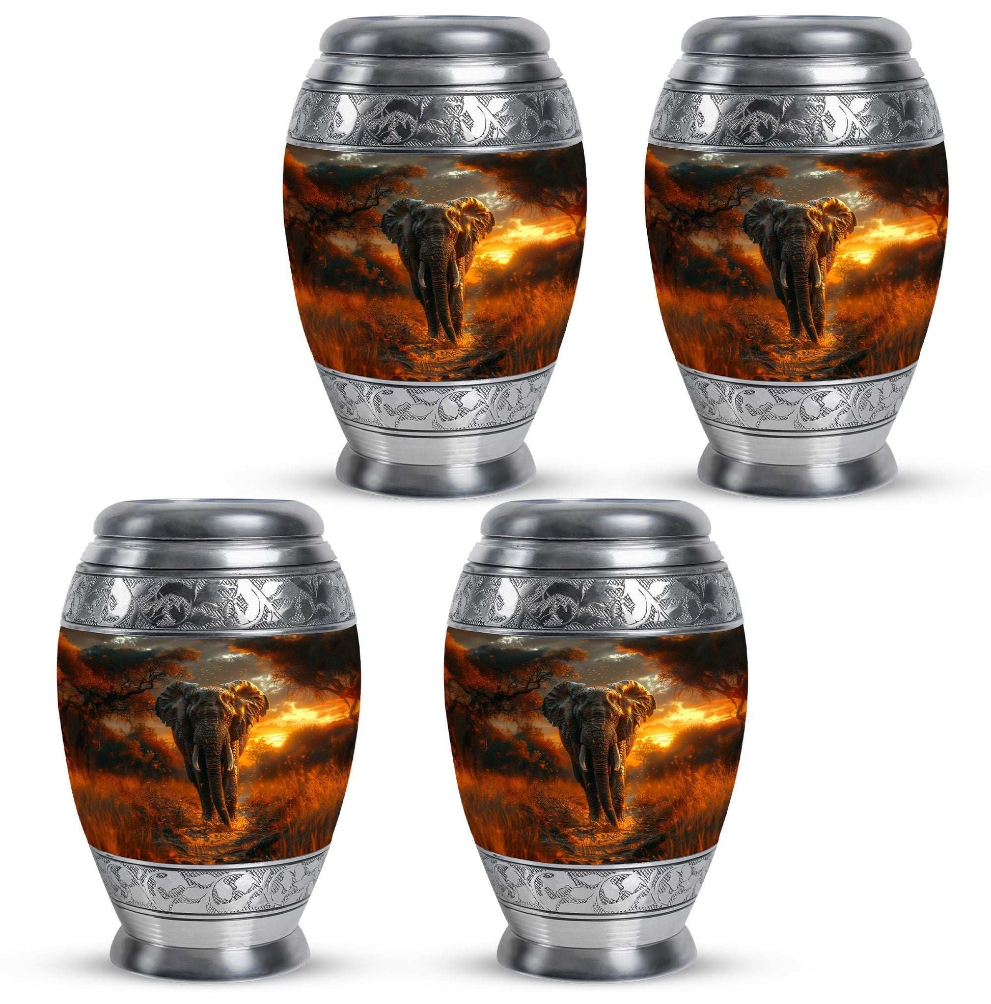 Elephant Theme 3 Inch Keepsake Pack of 4