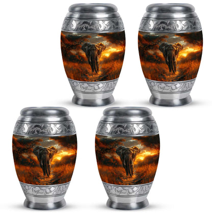 Elephant Theme 3 Inch Keepsake Pack of 4