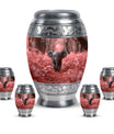 Elephant Theme Large Urn With 4 Keepsake Urn