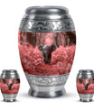 Elephant Theme Large Urn With 2 Keepsake Urn