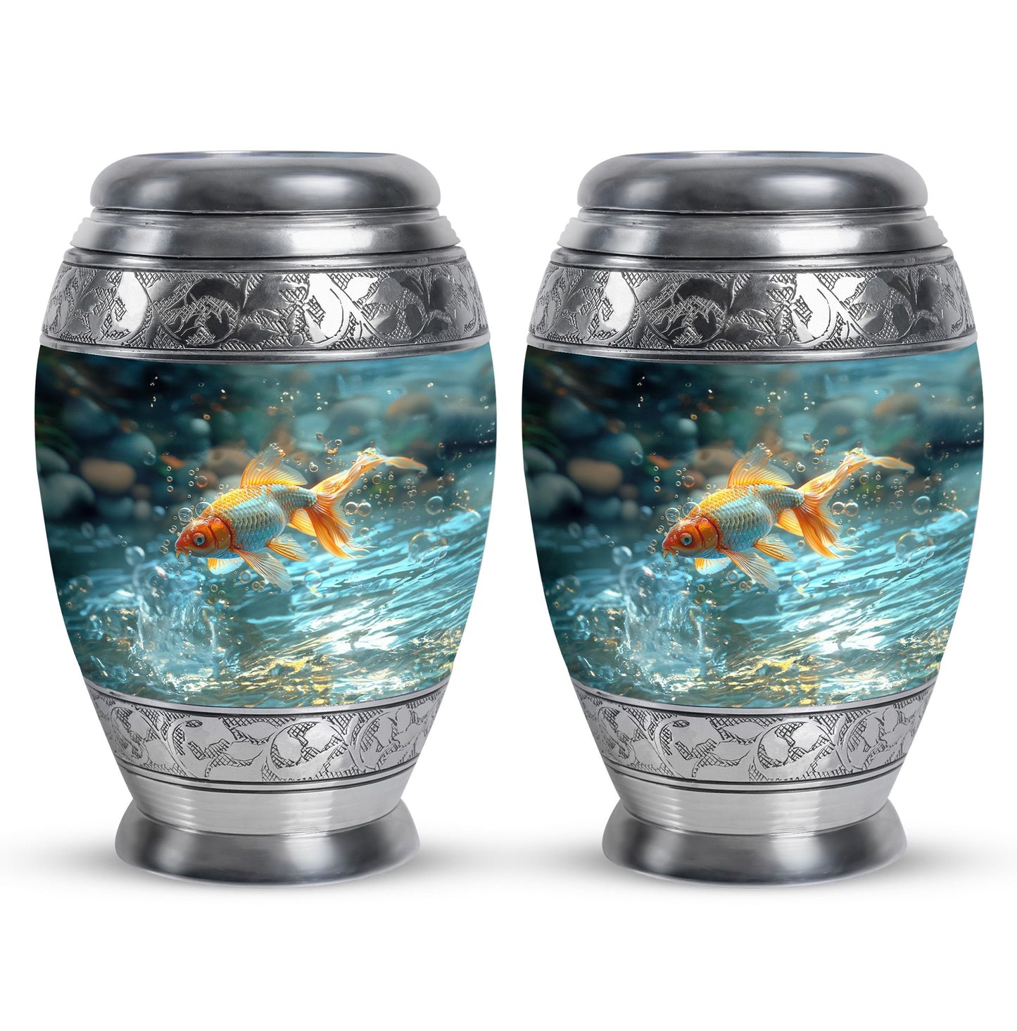 Gold Fish Theme 3 Inch Keepsake Pack of 2