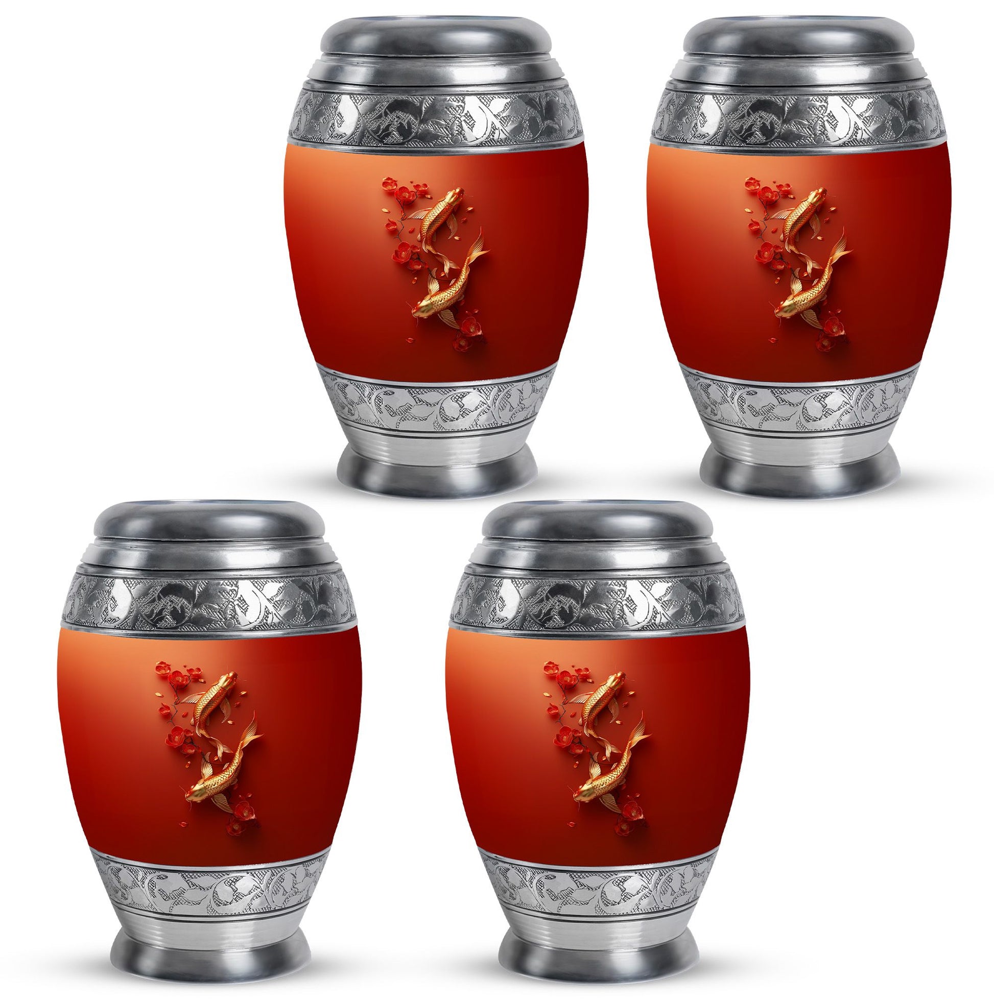 Gold Fish Theme 3 Inch Keepsake Pack of 4