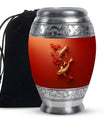Gold Fish Theme Large Urn 10 Inch