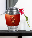 Gold Fish Theme Large Urn With 1 Keepsake Urn
