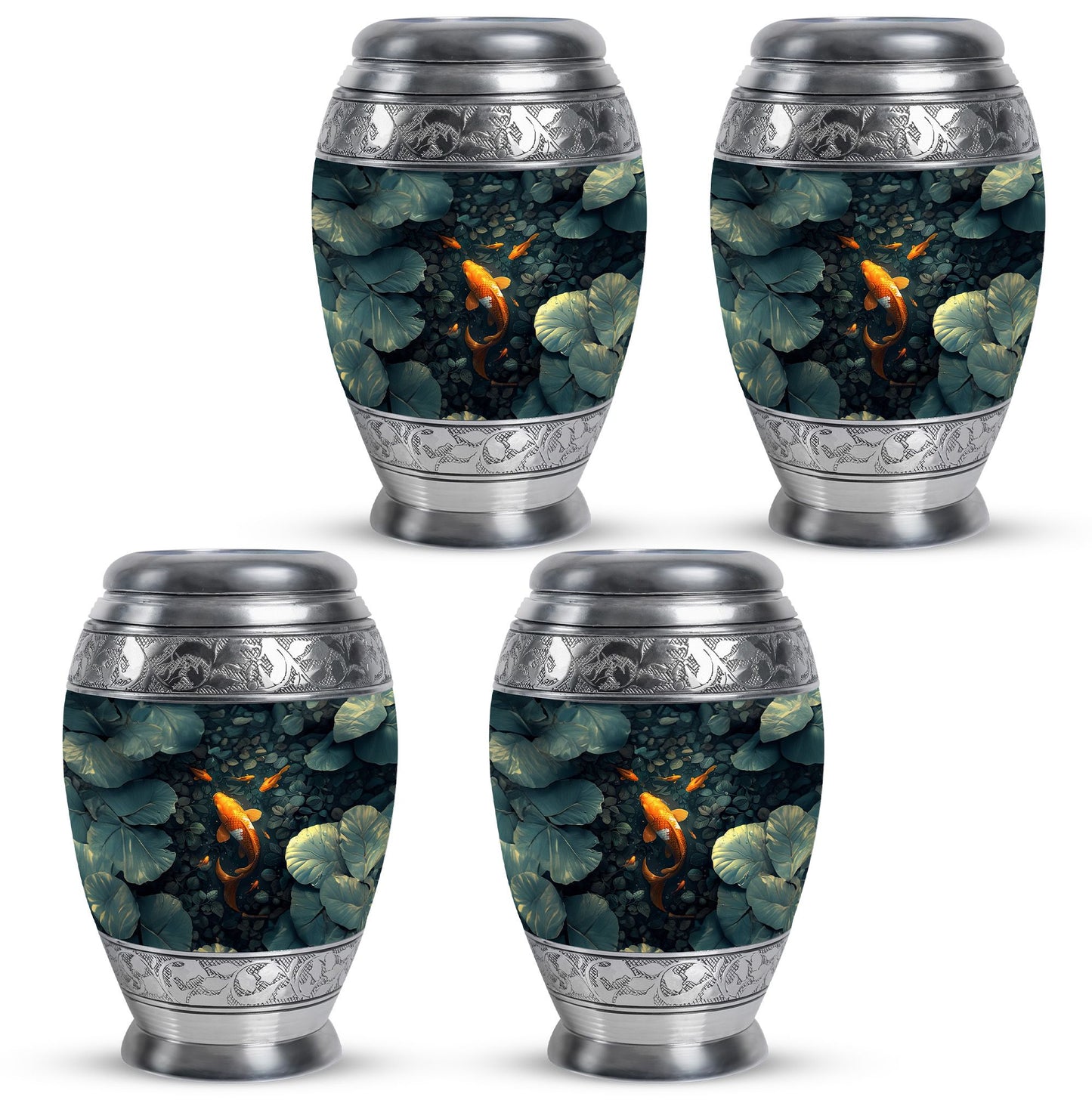 Gold Fish Theme 3 Inch Keepsake Pack of 4