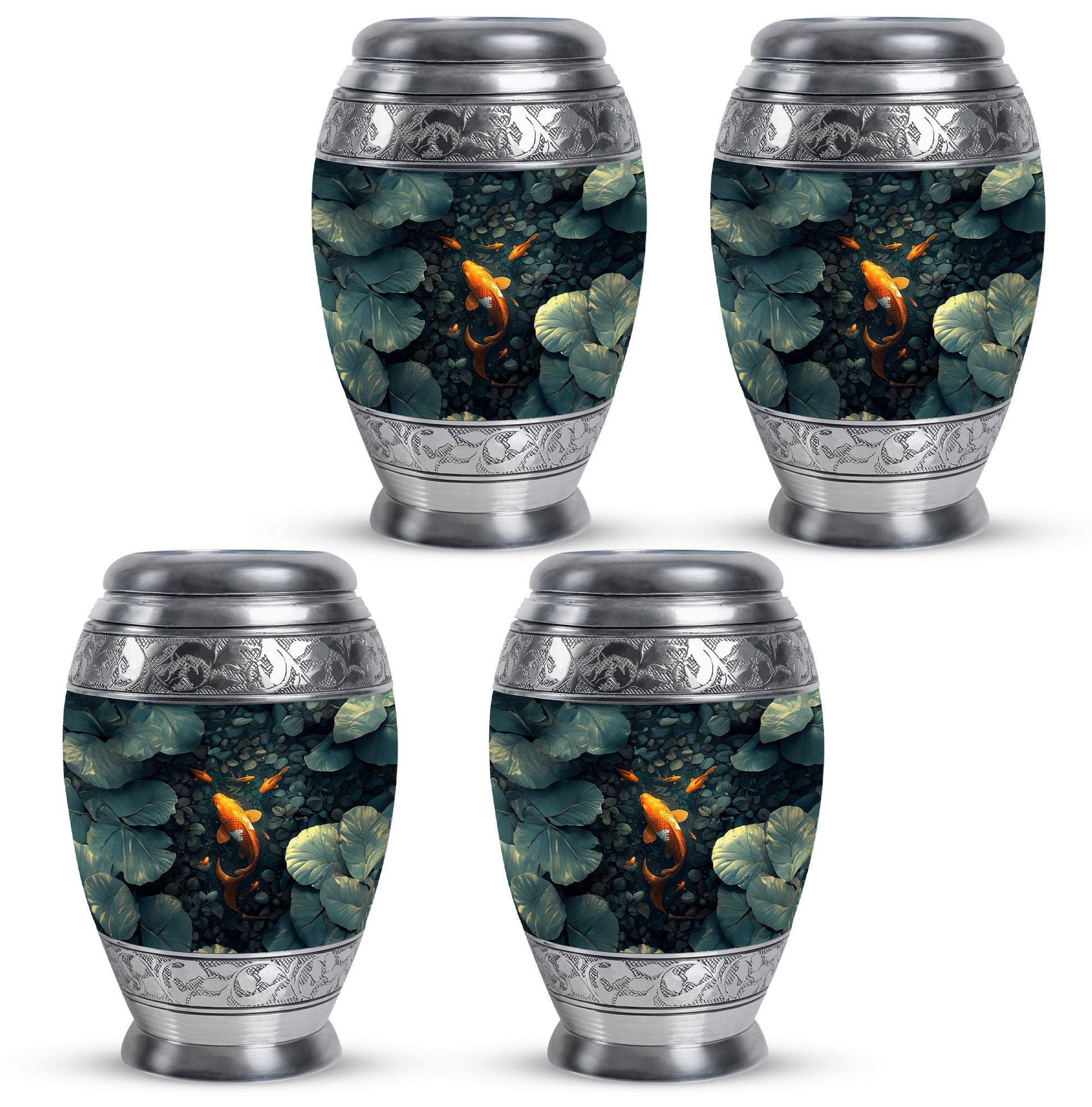 Gold Fish Theme 3 Inch Keepsake Pack of 4