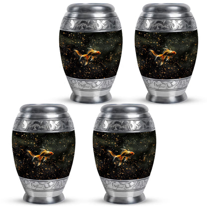 Gold Fish Theme 3 Inch Keepsake Pack of 4