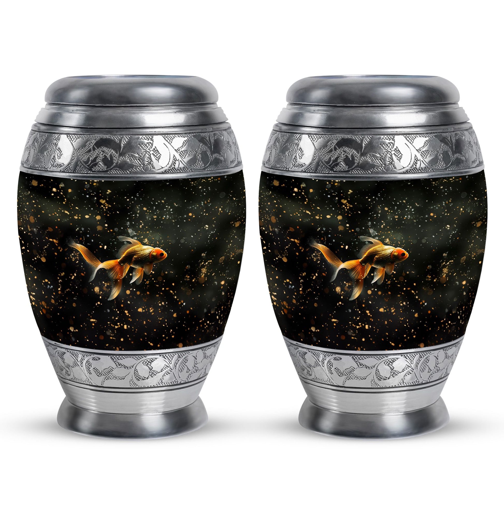 Gold Fish Theme 3 Inch Keepsake Pack of 2