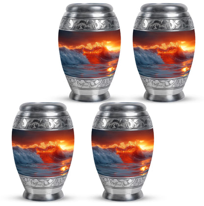 Ocean Waves Theme 3 Inch Keepsake Pack of 4