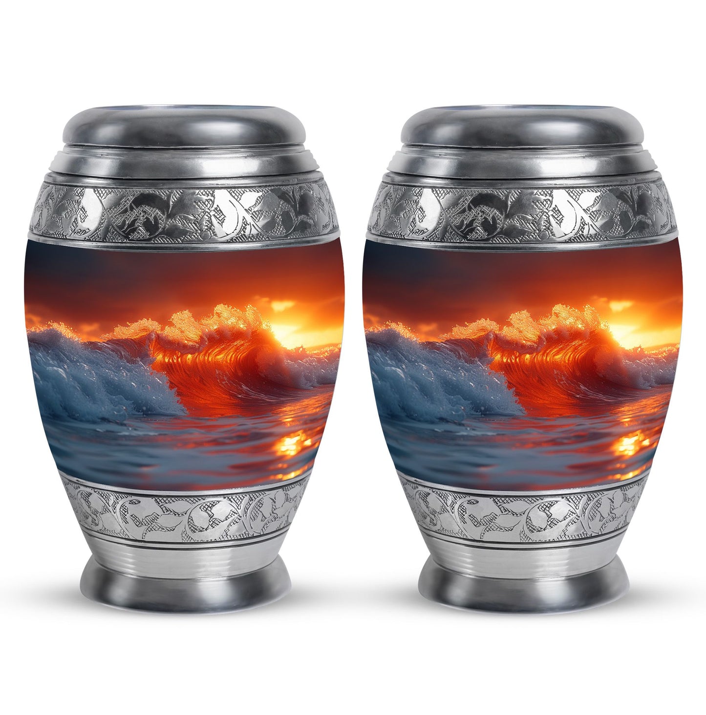 Ocean Waves Theme 3 Inch Keepsake Pack of 2