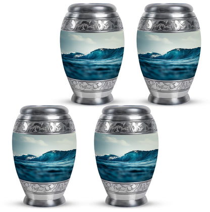 Ocean Waves Theme 3 Inch Keepsake Pack of 4
