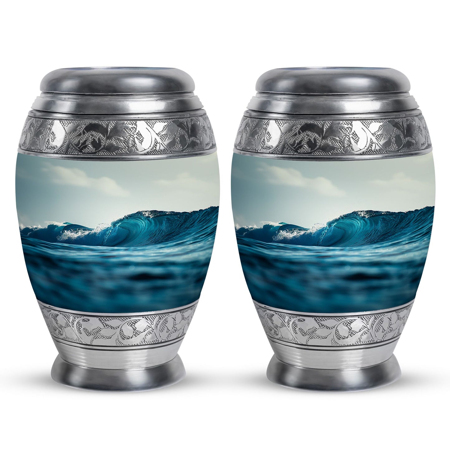 Ocean Waves Theme 3 Inch Keepsake Pack of 2