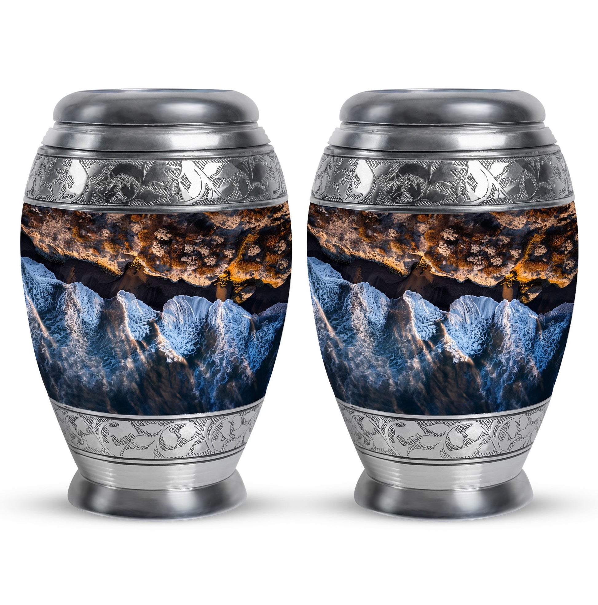 Ocean Waves Theme 3 Inch Keepsake Pack of 2