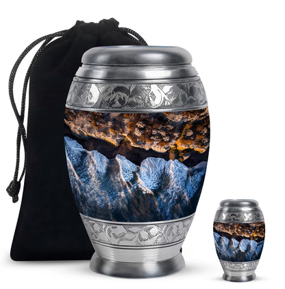 Personalized Ocean Cremation Urn for Human Ashes - 10-inch, 120 cu in - Yatskia