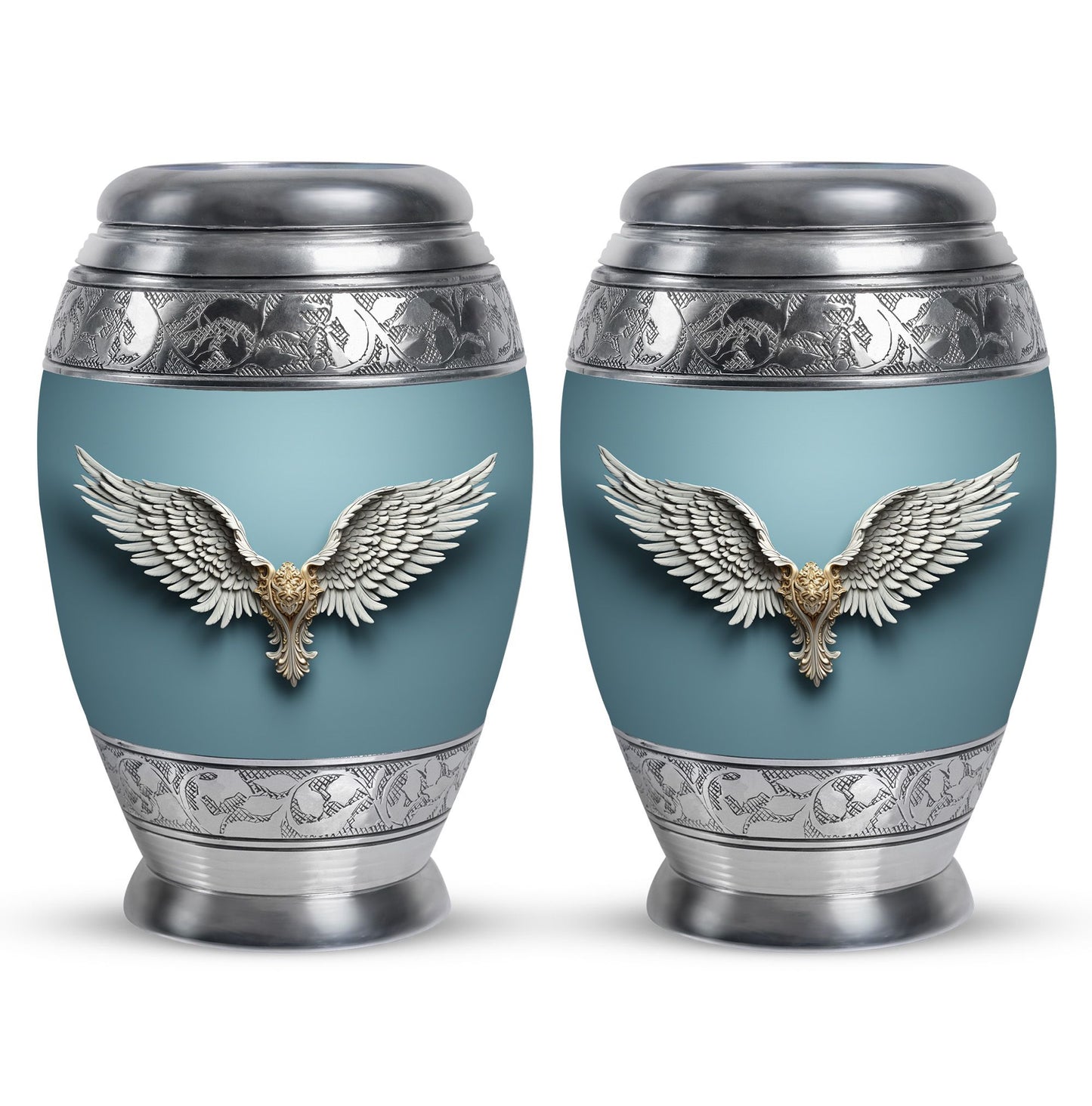 Wings Blue Theme 3 Inch Keepsake Pack of 2