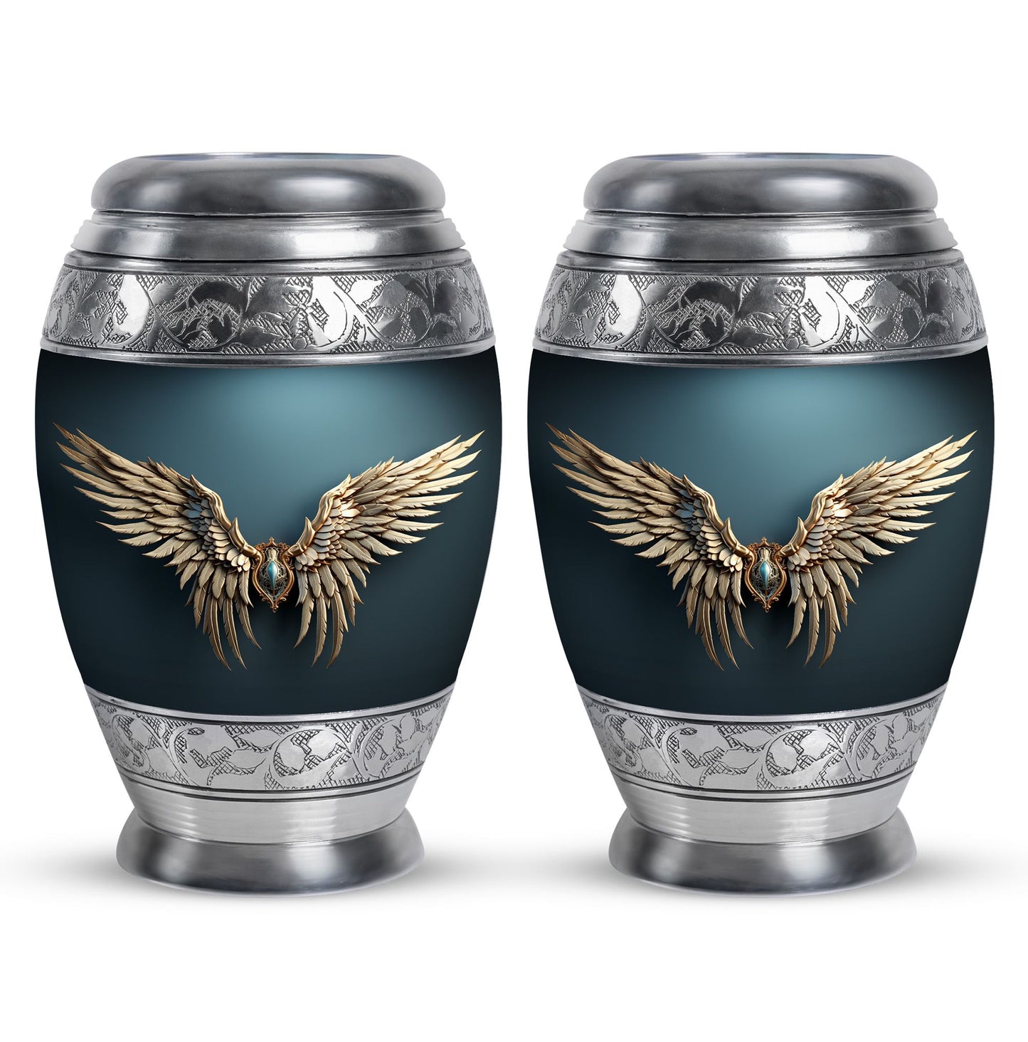 Wings Blue Theme 3 Inch Keepsake Pack of 2