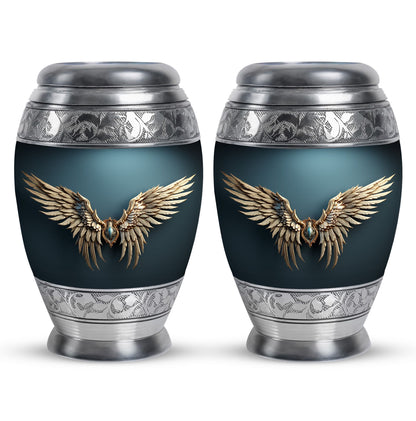 Wings Blue Theme 3 Inch Keepsake Pack of 2