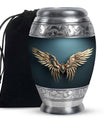 Wings Blue Theme Large Urn 10 Inch