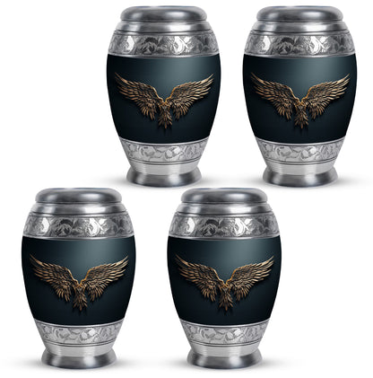 Wings Blue Theme 3 Inch Keepsake Pack of 4