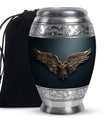 Wings Blue Theme Large Urn 10 Inch