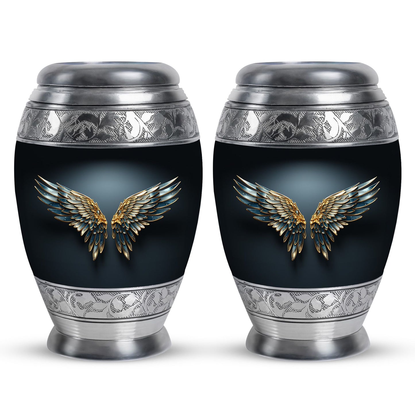 Wings Blue Theme 3 Inch Keepsake Pack of 2