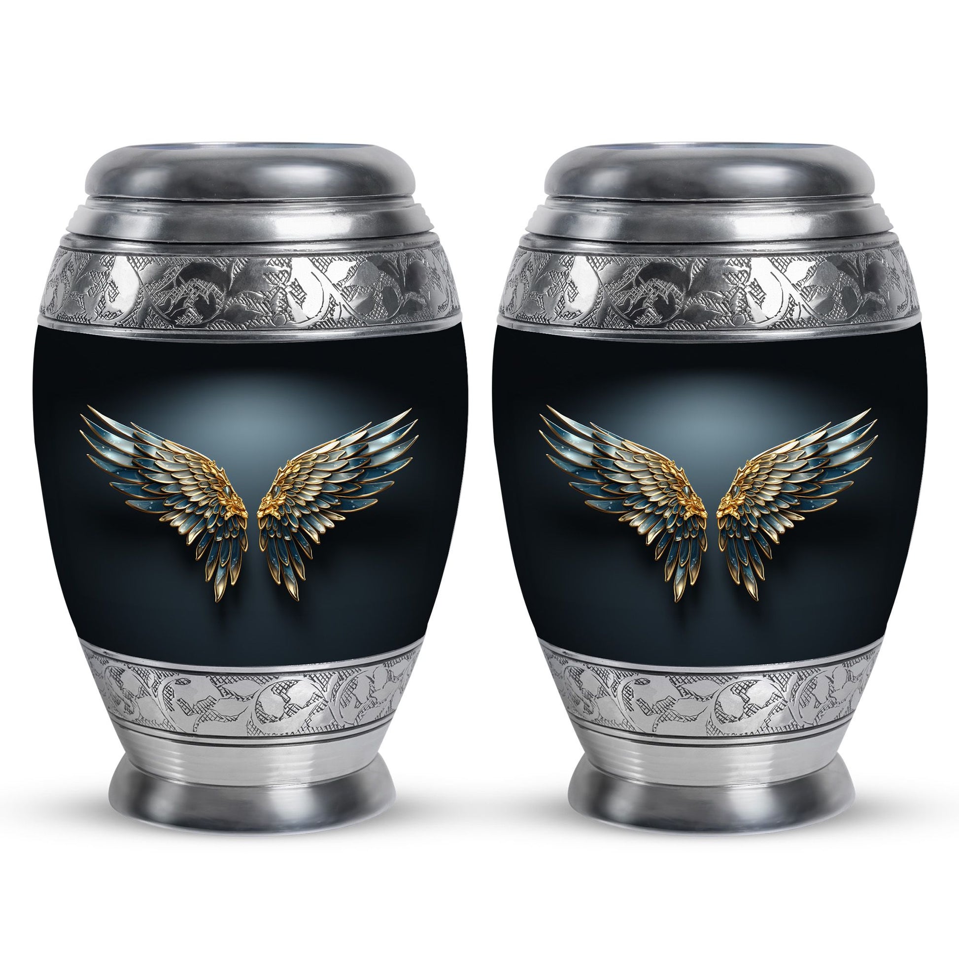 Wings Blue Theme 3 Inch Keepsake Pack of 2