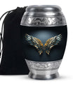 Wings Blue Theme Large Urn 10 Inch