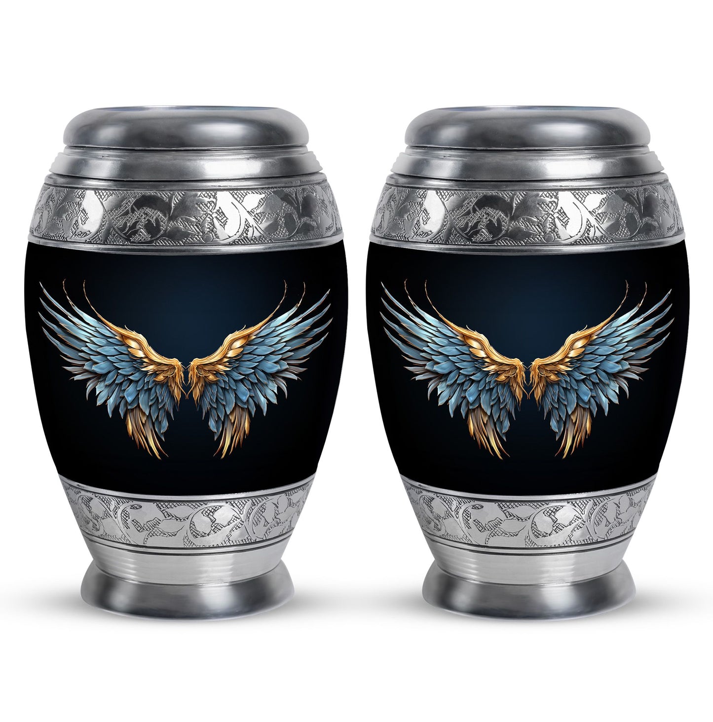 Wings Blue Theme 3 Inch Keepsake Pack of 2