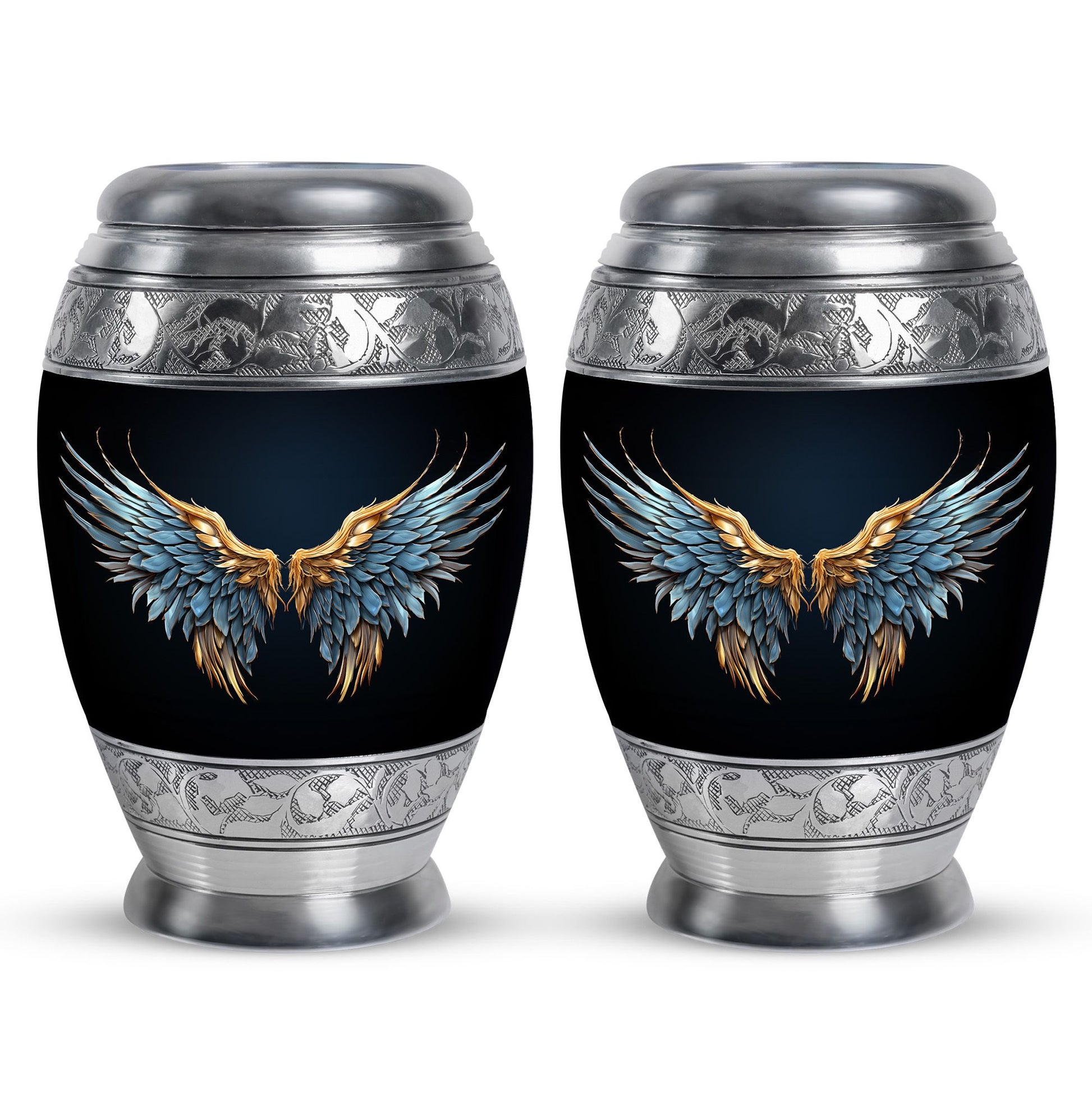 Wings Blue Theme 3 Inch Keepsake Pack of 2