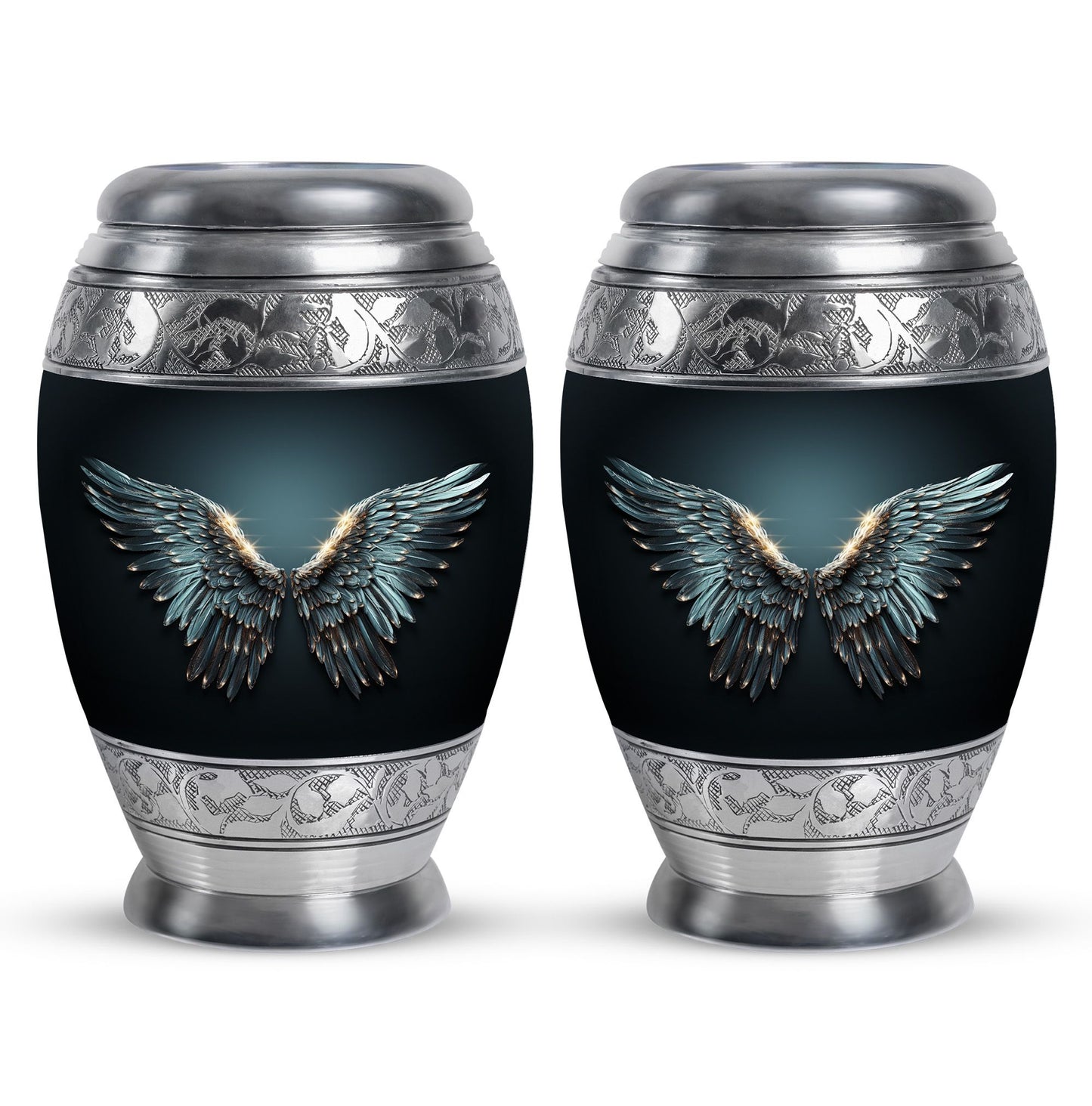 Wings Blue Theme 3 Inch Keepsake Pack of 2