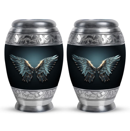 Wings Blue Theme 3 Inch Keepsake Pack of 2