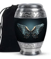 Wings Blue Theme Large Urn 10 Inch