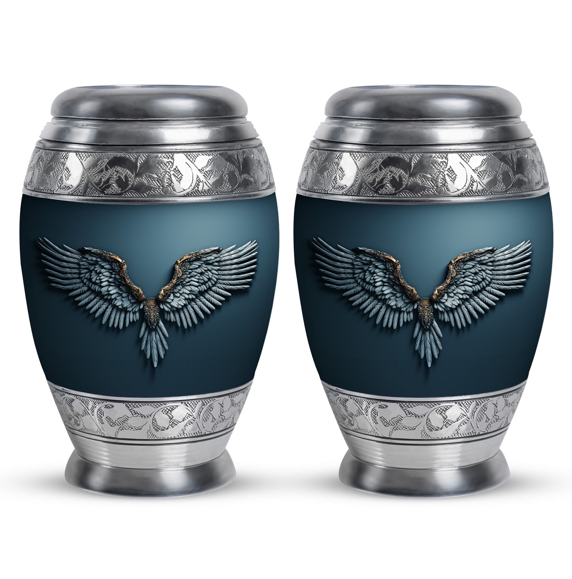 Wings Blue Theme 3 Inch Keepsake Pack of 2